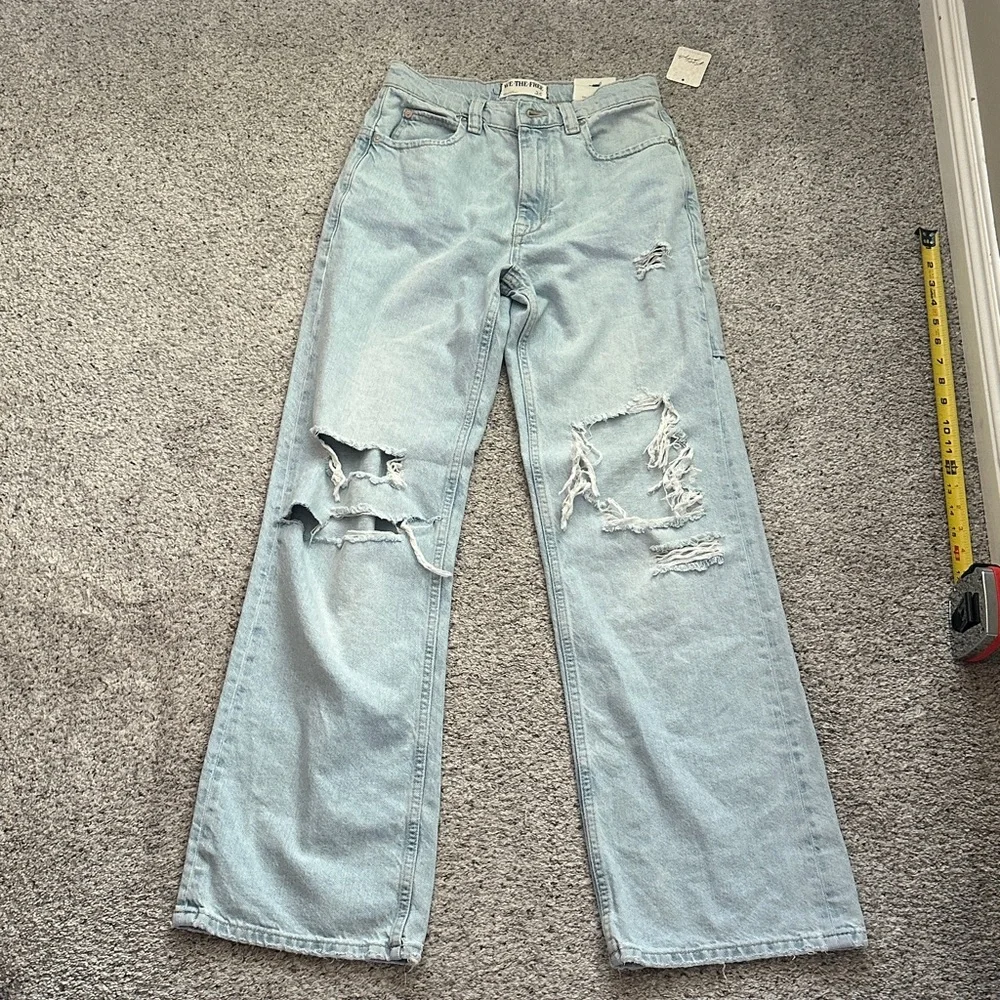 NWT We The Free by Free People Tinsley Baggy High Rise Straight Leg Jeans - Picture 5 of 13